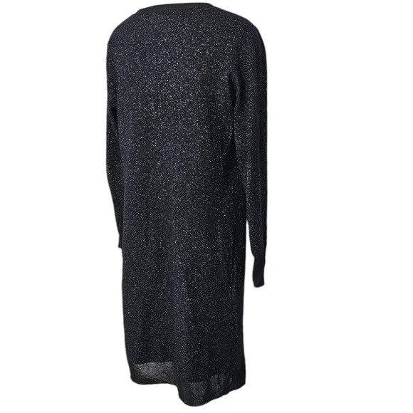 Rag & Bone Womens Black Metallic Longline Cardigan Size Small Wool Blend - Picture 7 of 9